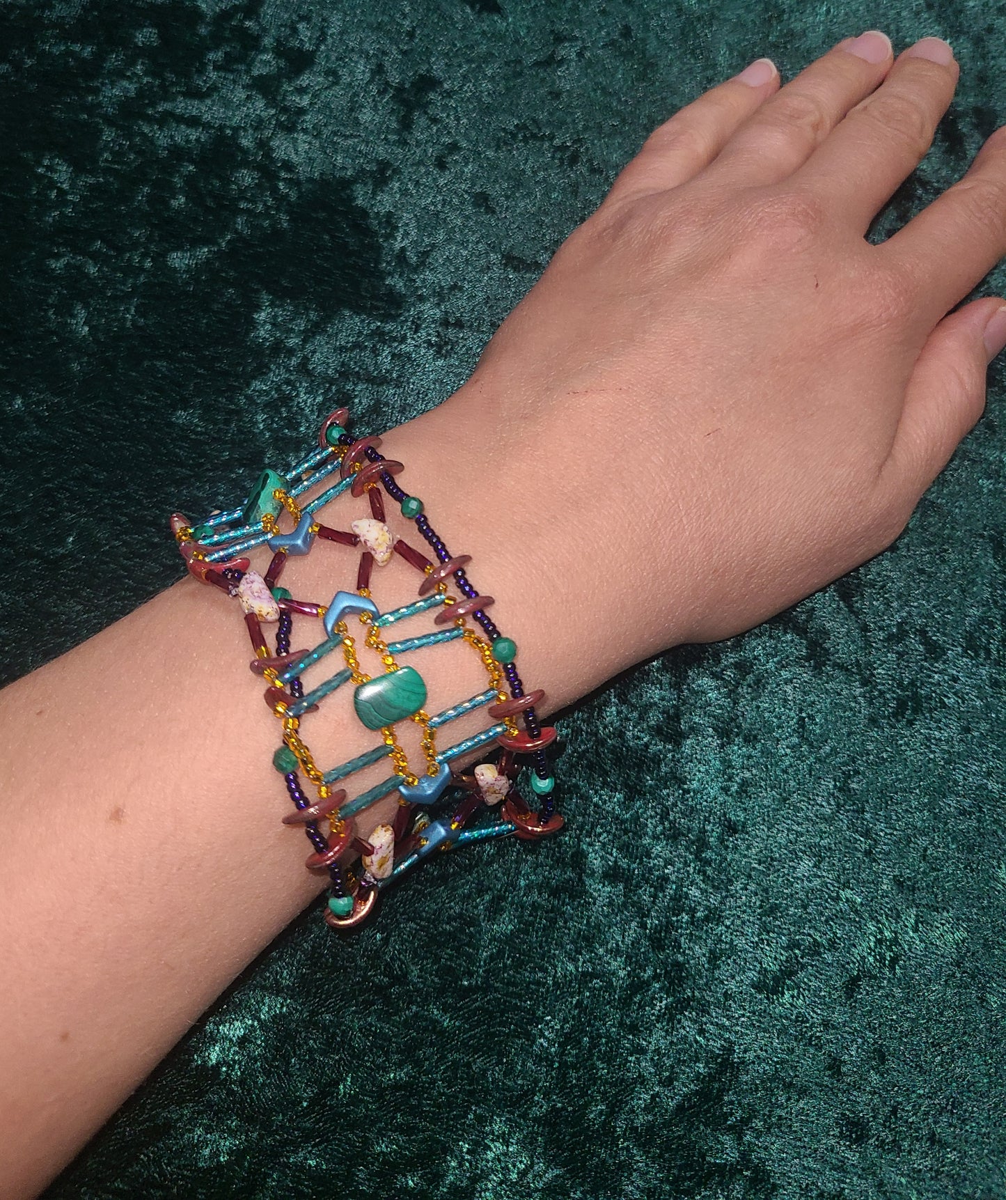 Malachite Jaali Bracelet