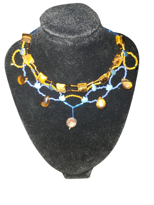 Tiger Eye Cleopatra Necklace