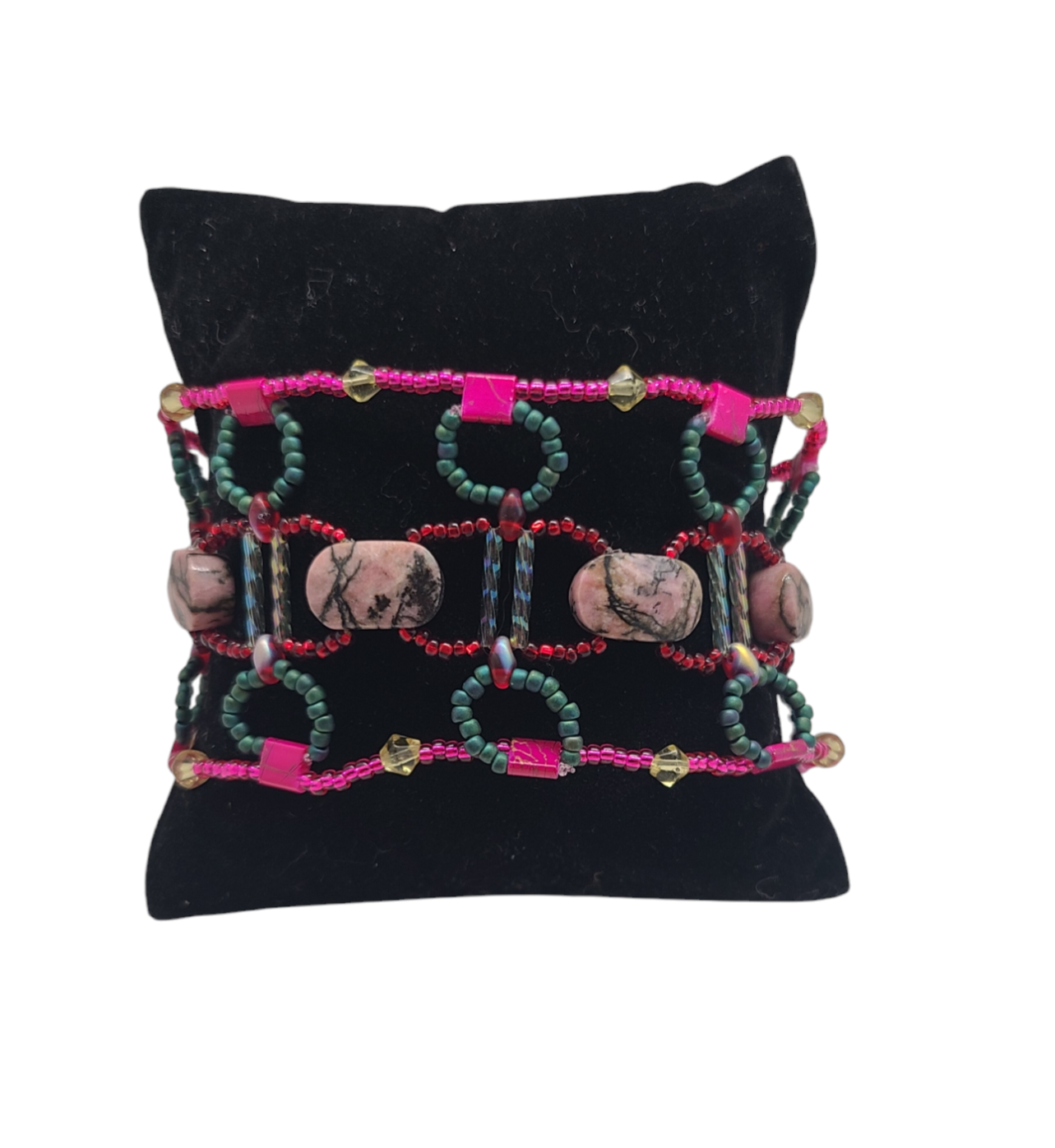 Rhodonite Rose Garden Providence Bracelet