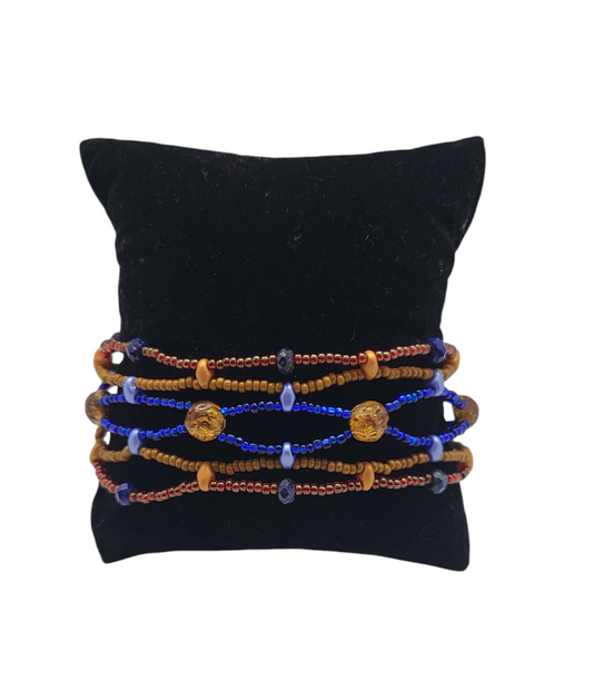 Lapis Sunset Boho Mosaic Bracelet