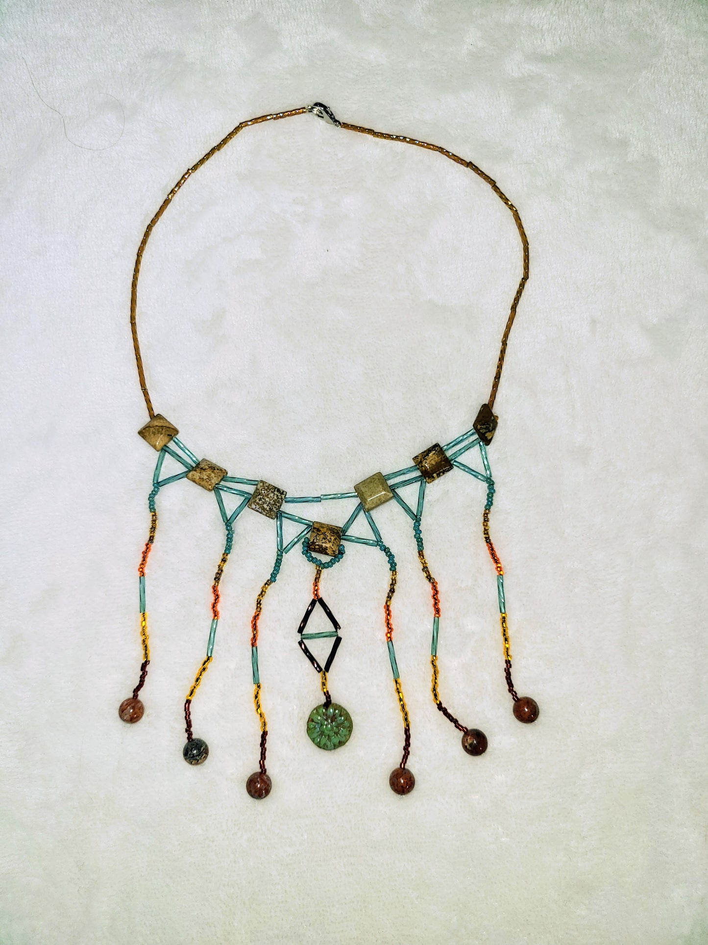 Picture Jasper Adriatic Splendor Necklace