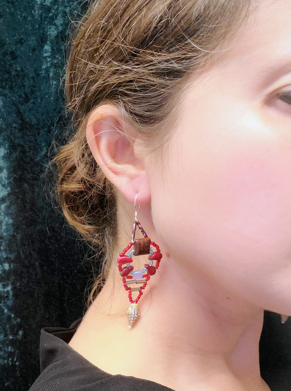 Poppy Jasper Girandole Earrings