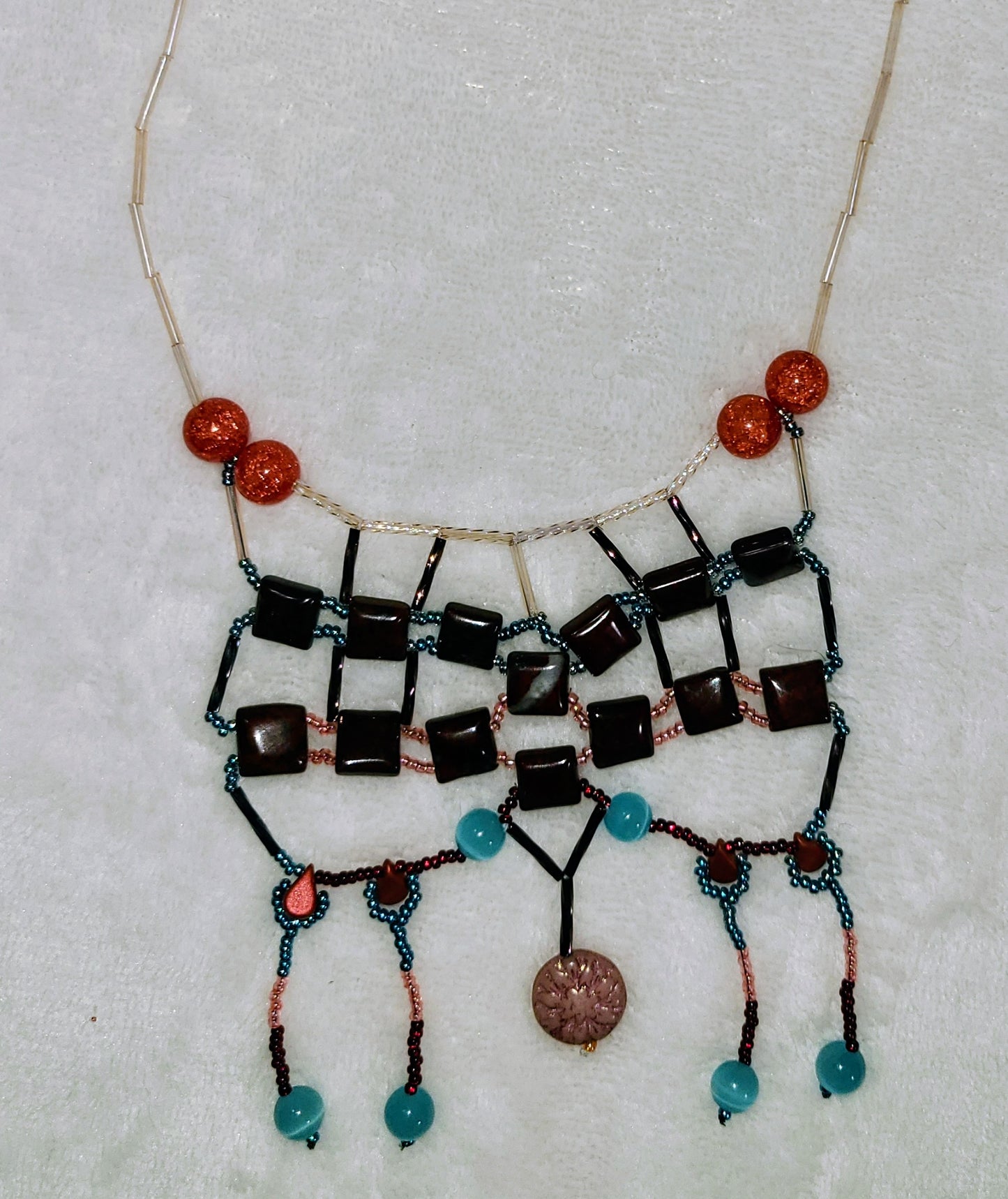 Poppy Jasper Starlit Sands Necklace