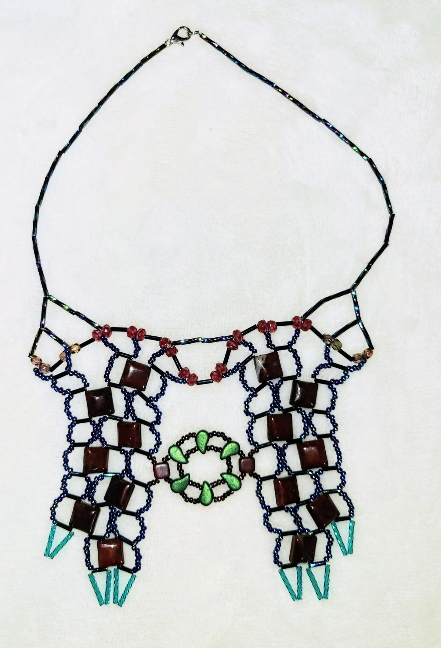 Poppy Jasper Temple of Isis Necklace