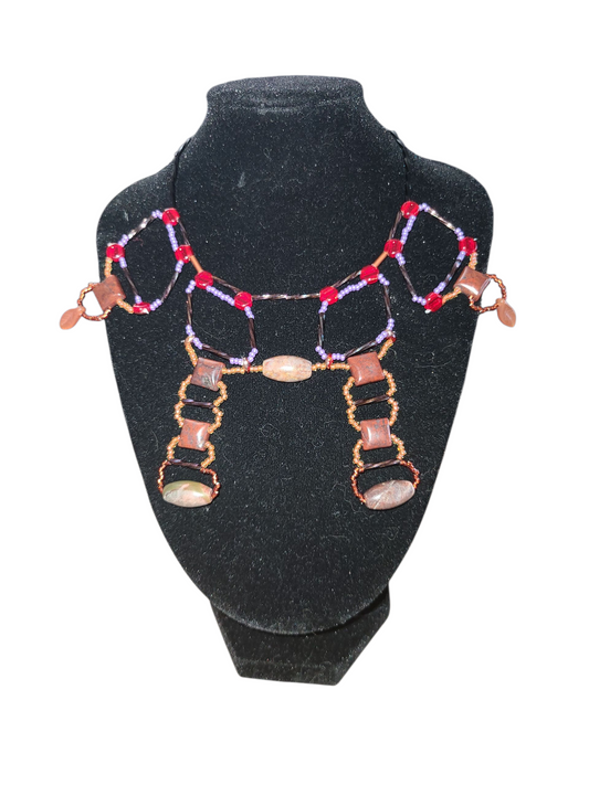 Poppy Jasper Tyrian Gate Necklace