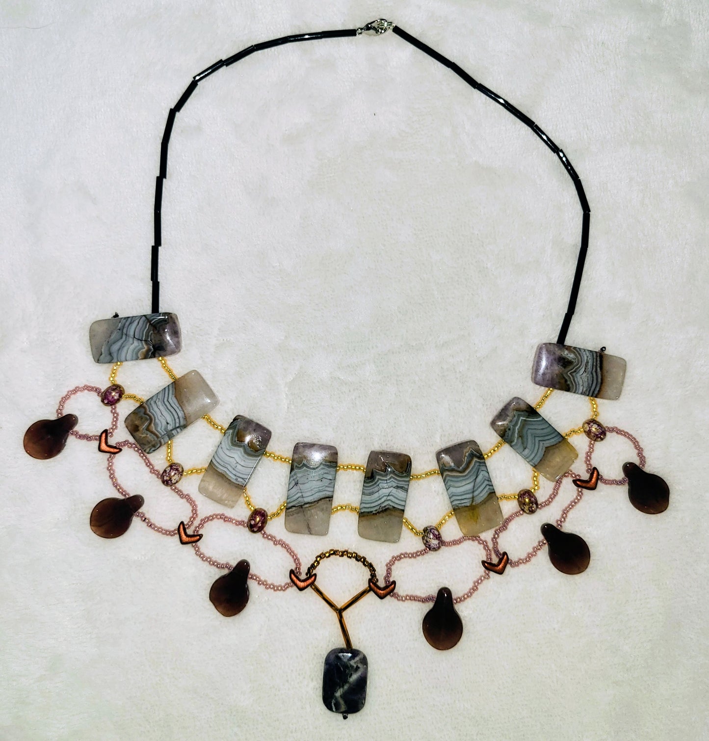 Rainbow Amethyst Cleopatra Necklace