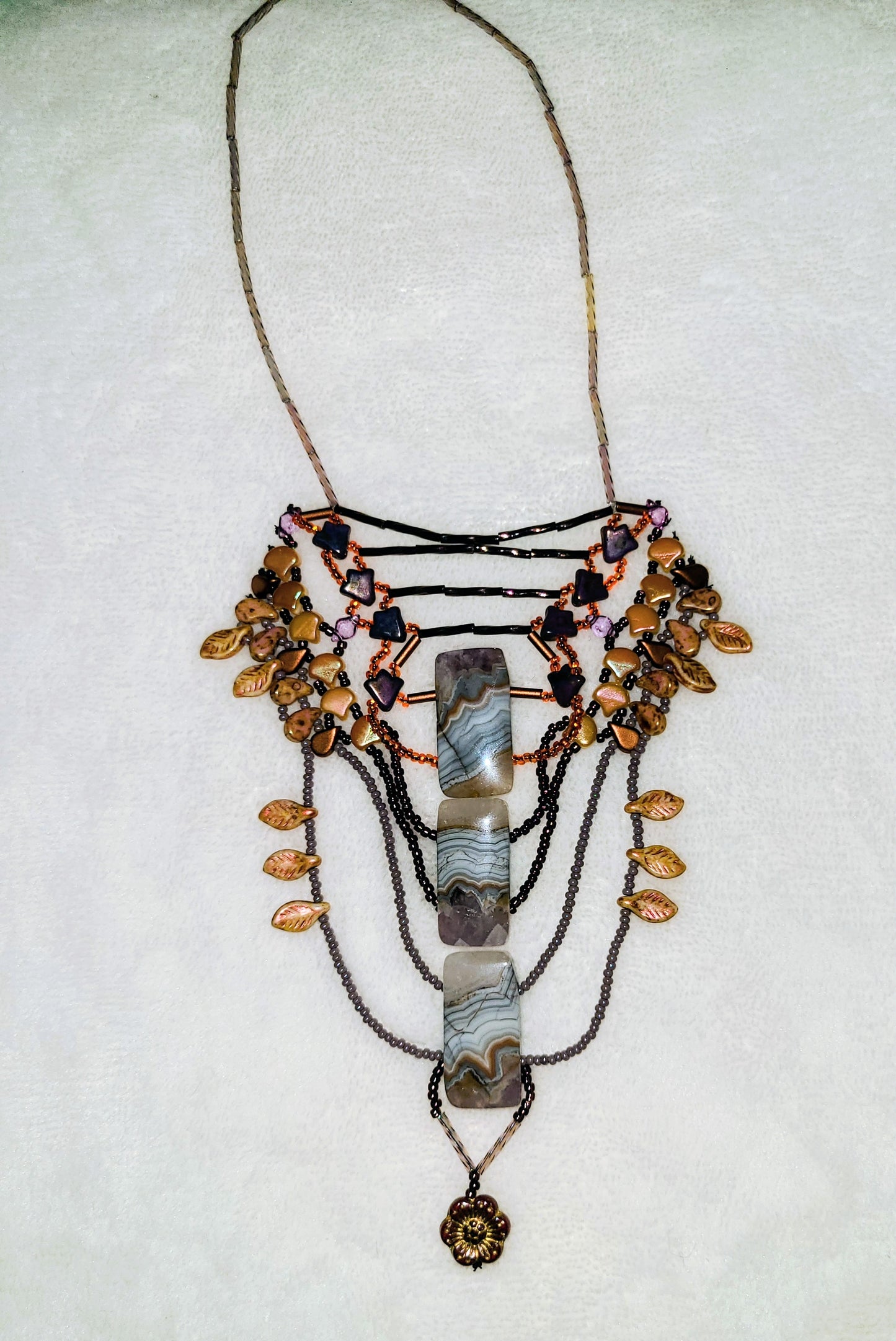 Rainbow Amethyst Gulbadan Necklace