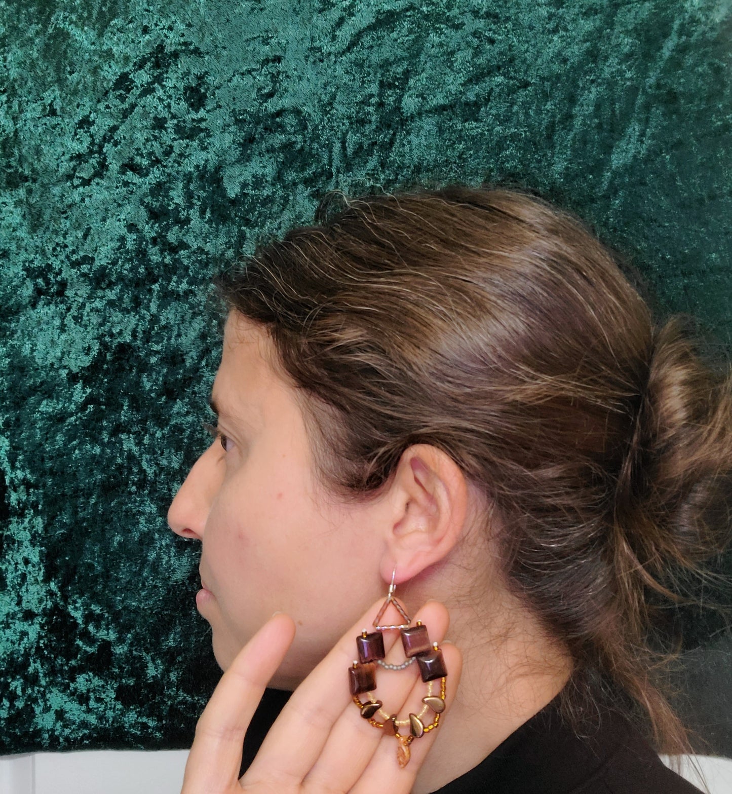 Red Tiger Eye Downtown Dazzle Earrings