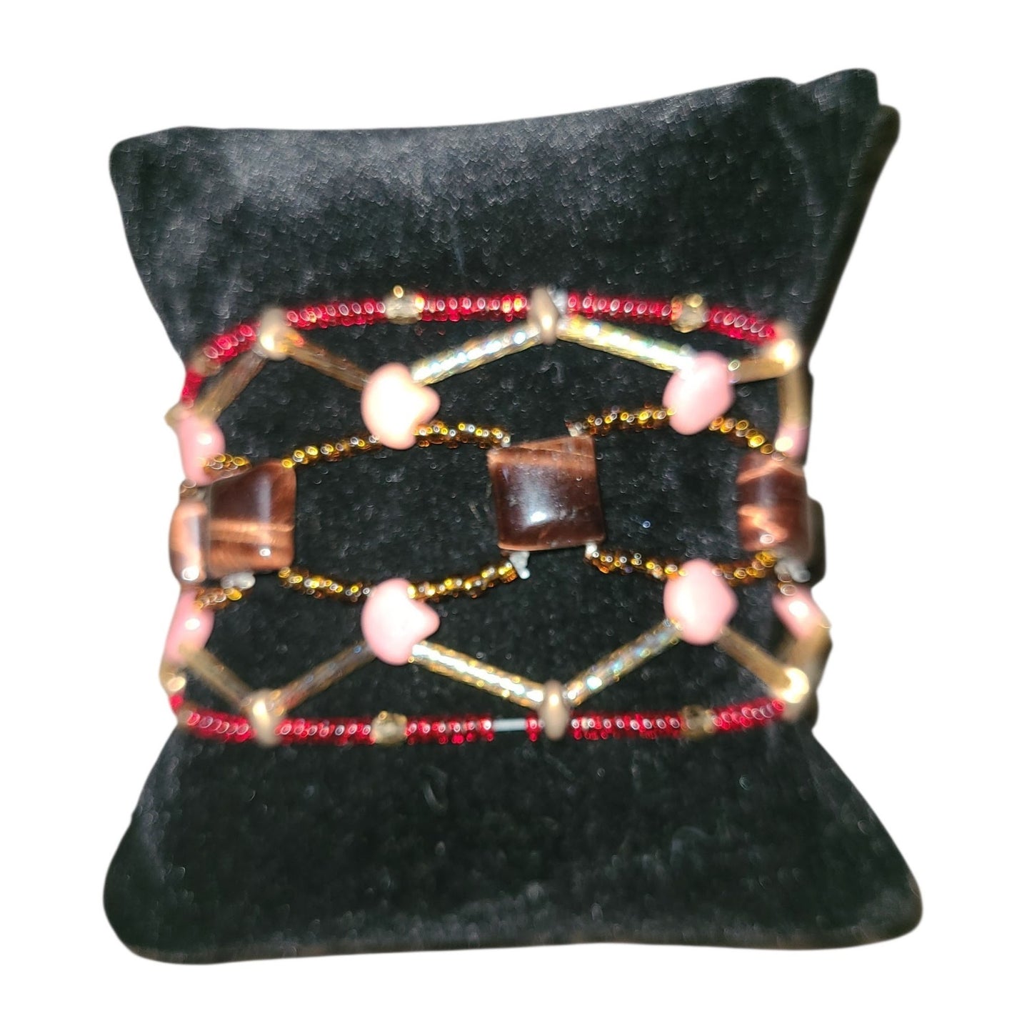 Red Tiger Eye Stonecrossing Bracelet