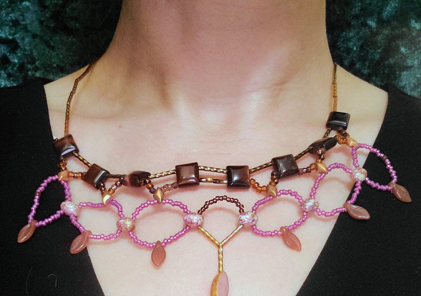 Red Tiger Eye Cleopatra Necklace