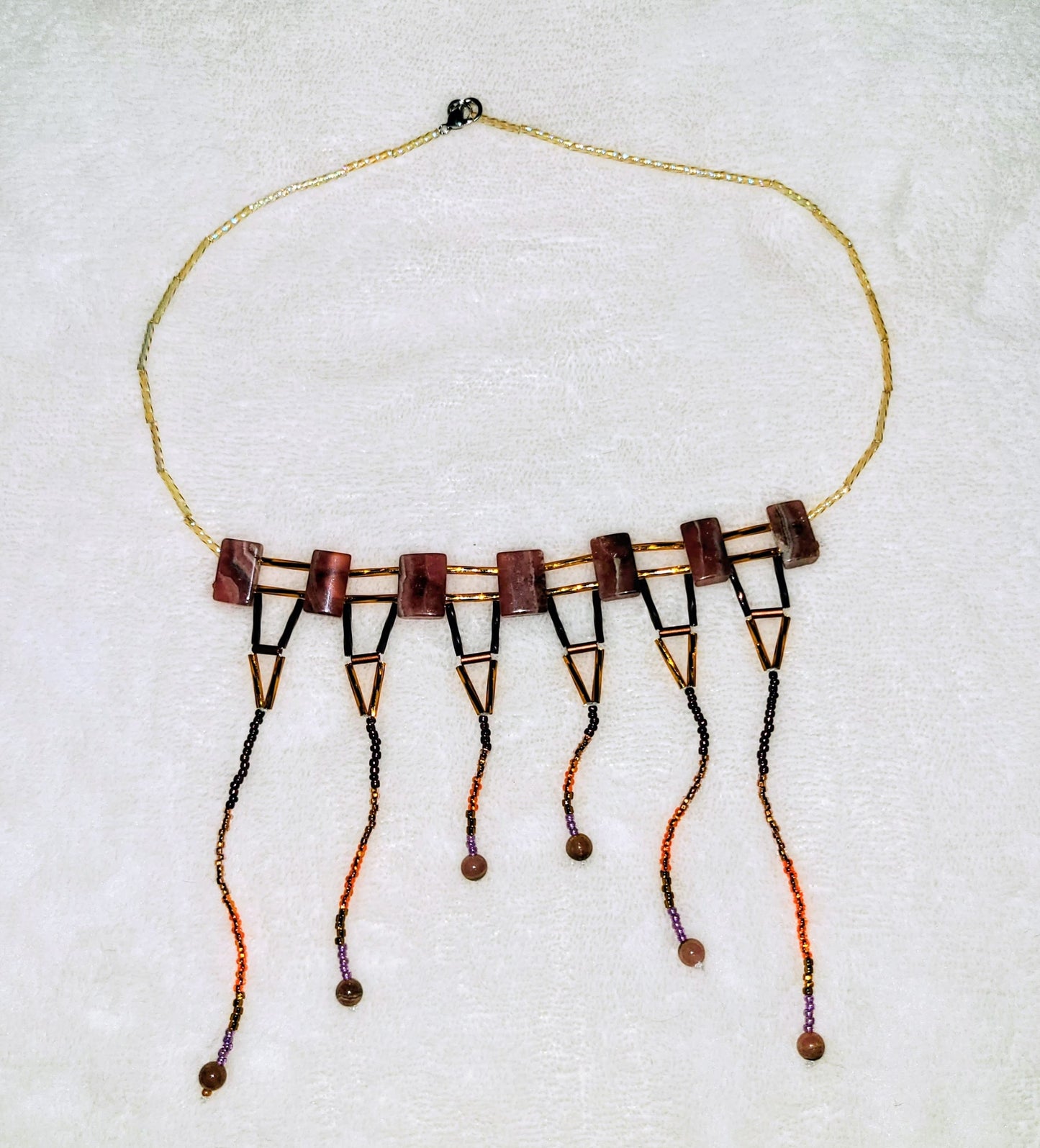 Rhodochrosite Merv Necklace
