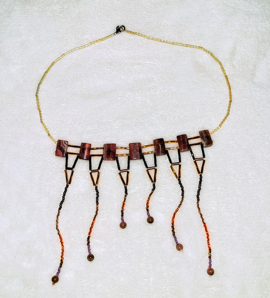 Rhodochrosite Merv Necklace