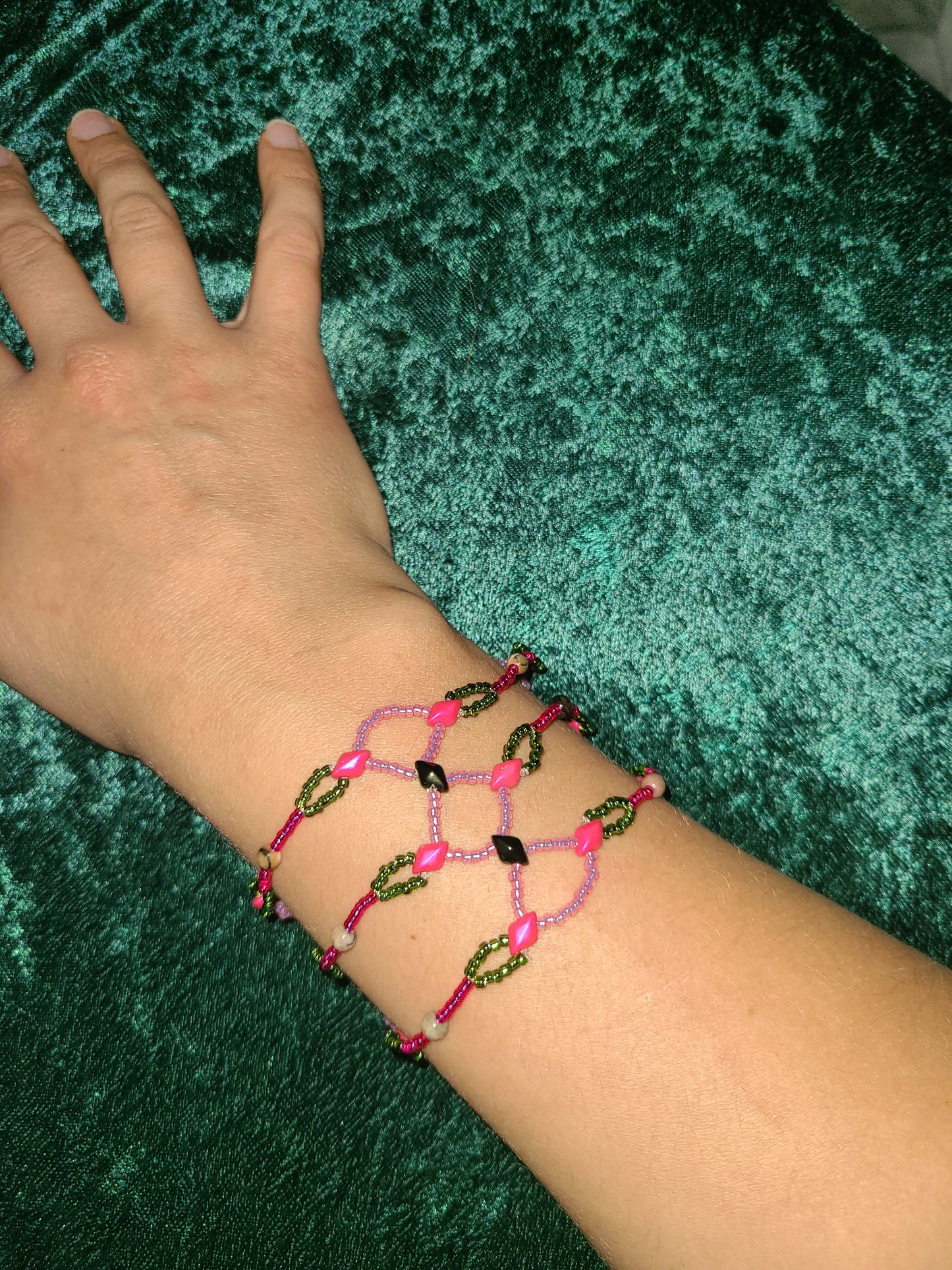 Rhodonite Interstice Bracelet