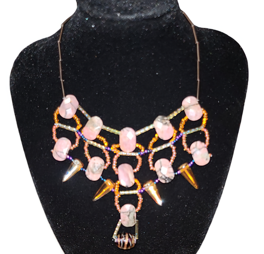 Rhodonite Sunset Desert Dusk Necklace