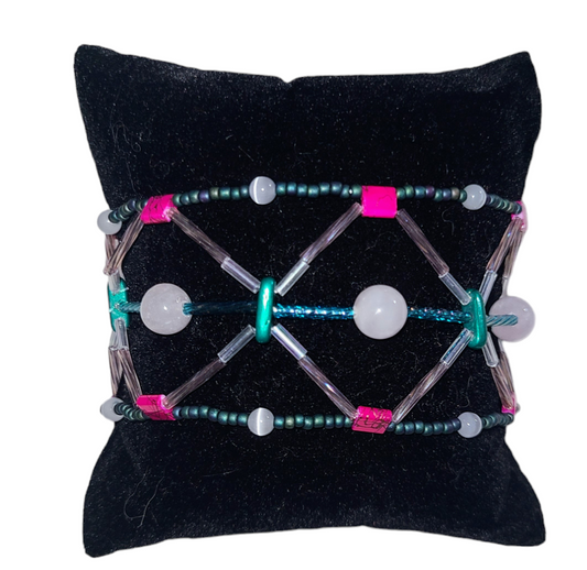 Rose Quartz Nomadic Network bracelet