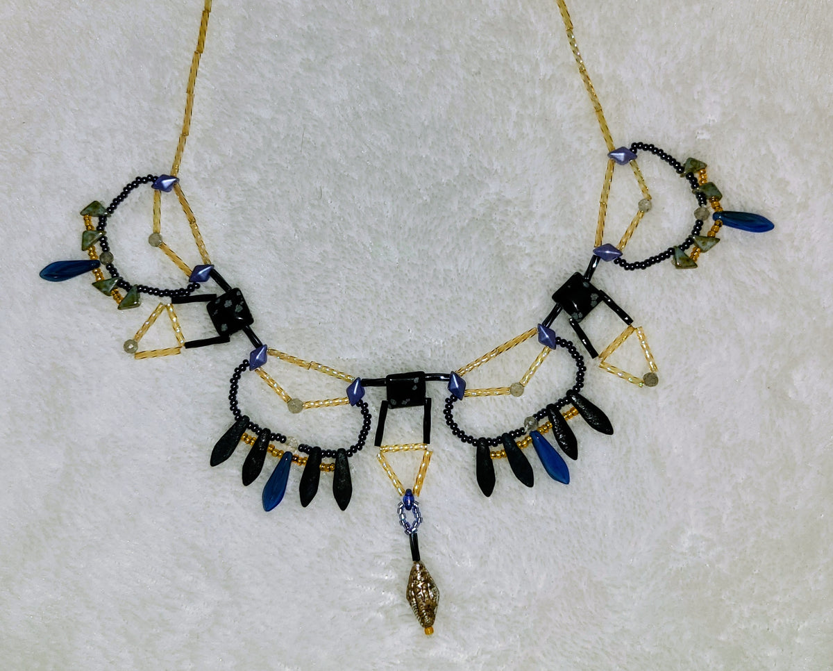 Snowflake Obsidian Nitot Necklace
