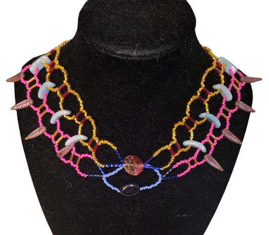 Summer Breeze Burnished Collar Necklace