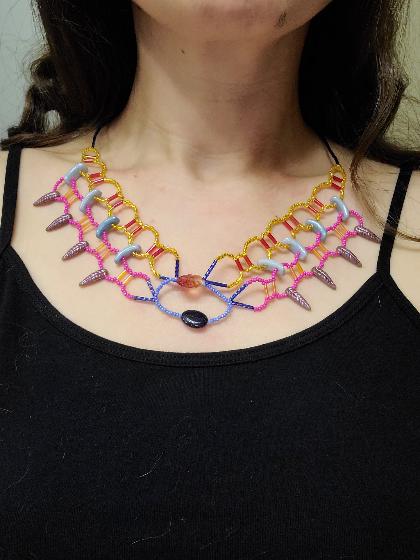 Summer Breeze Burnished Collar Necklace