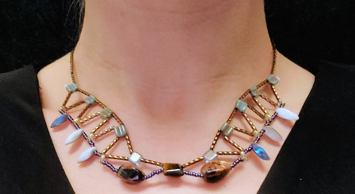 Tiger Eye After Hortense Necklace