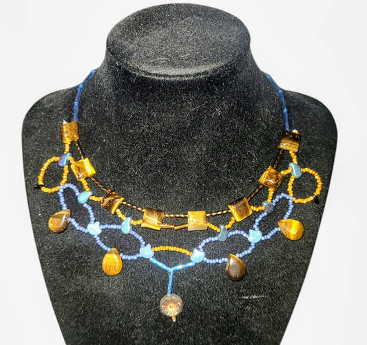 Tiger Eye Cleopatra Necklace