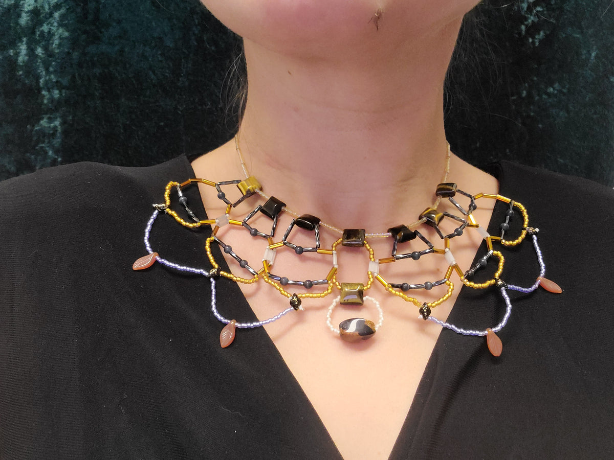 Tiger Eye Ferronerie Necklace