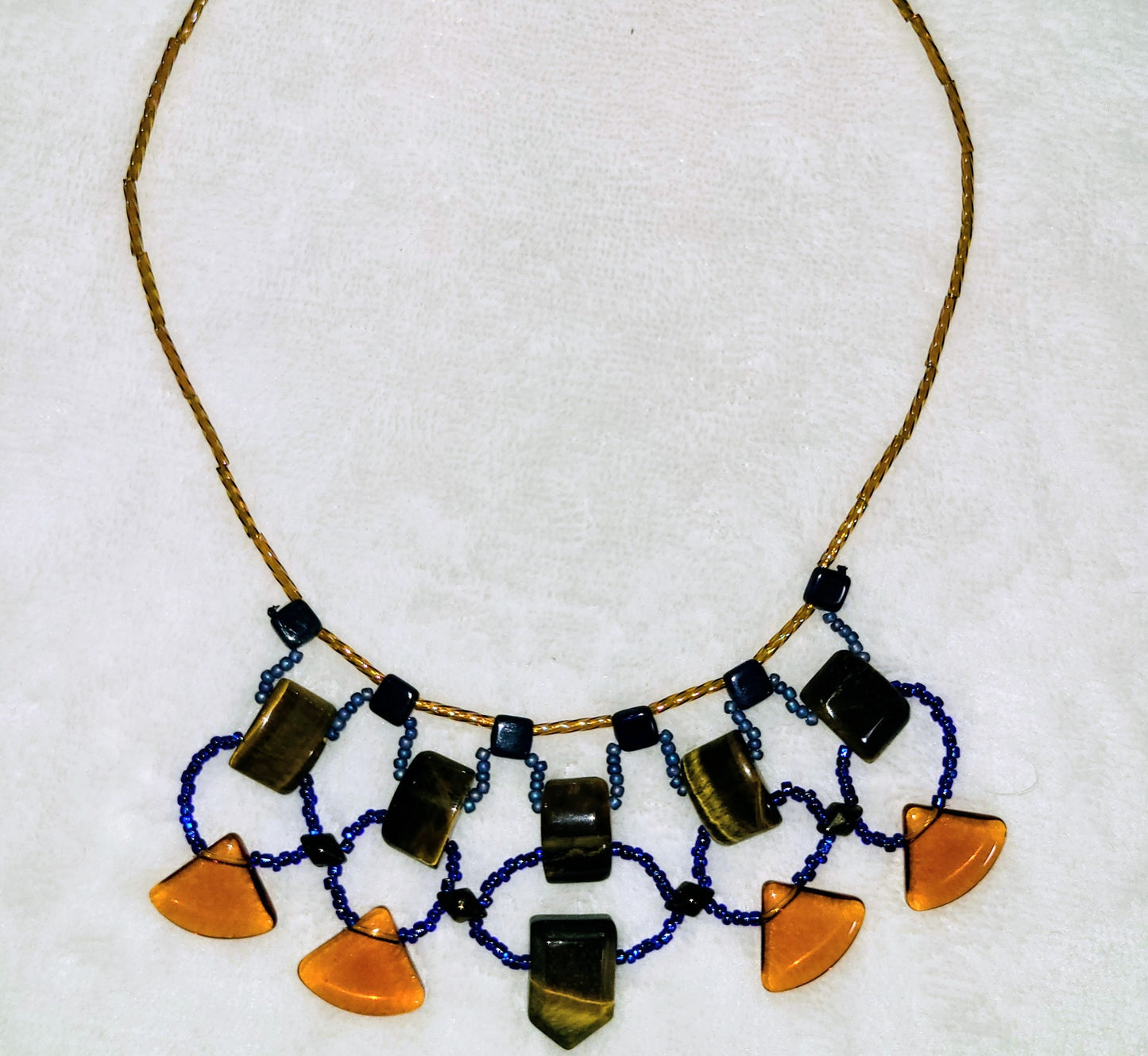 Tiger Eye Painted Desert Necklace