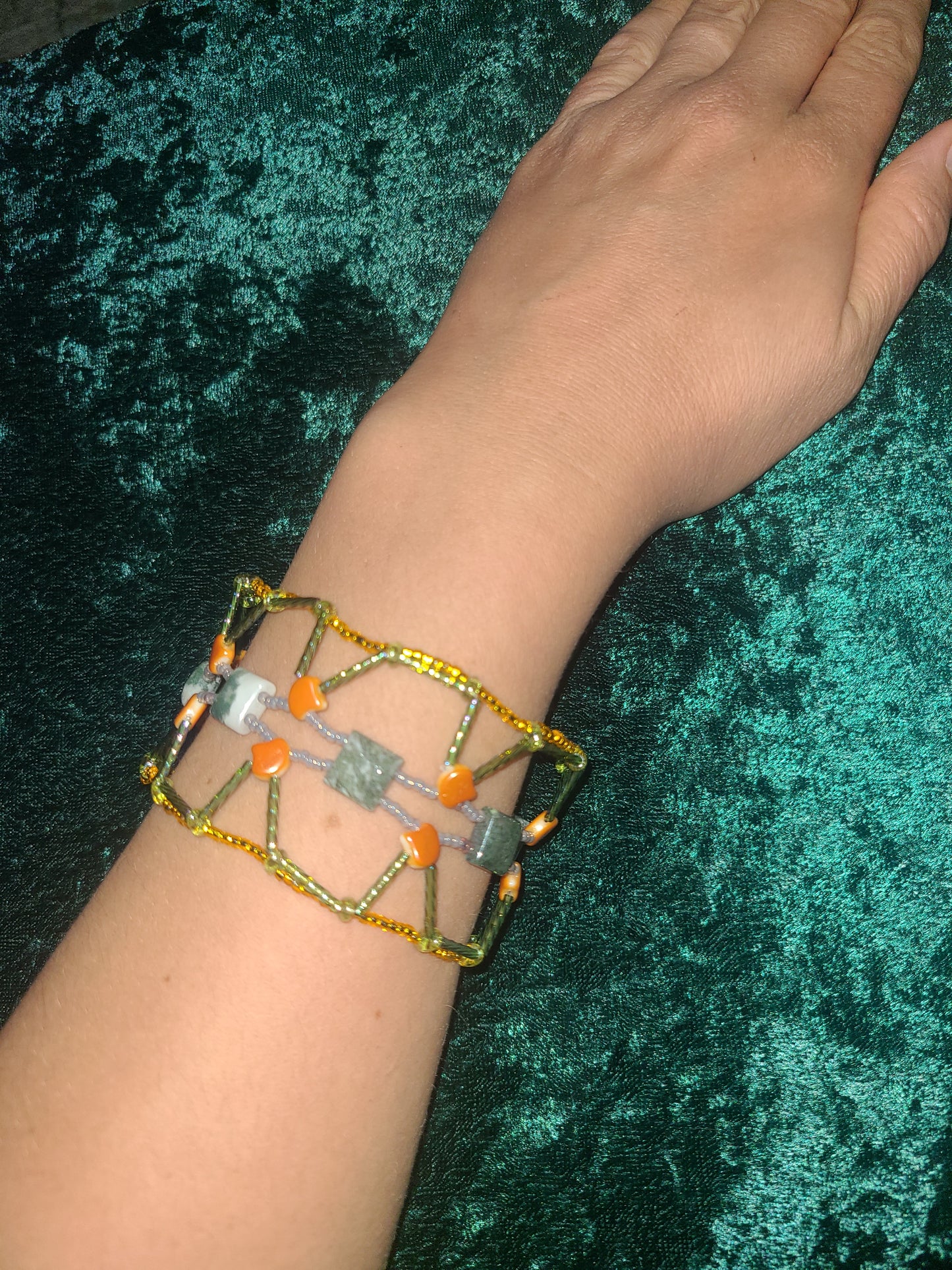 Tree Agate Khotan Bracelet