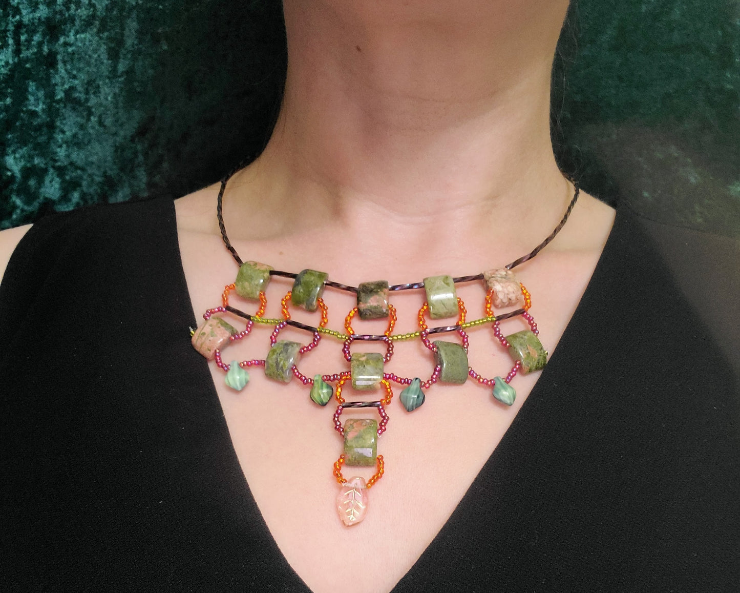 Unakite Desert Dusk Necklace