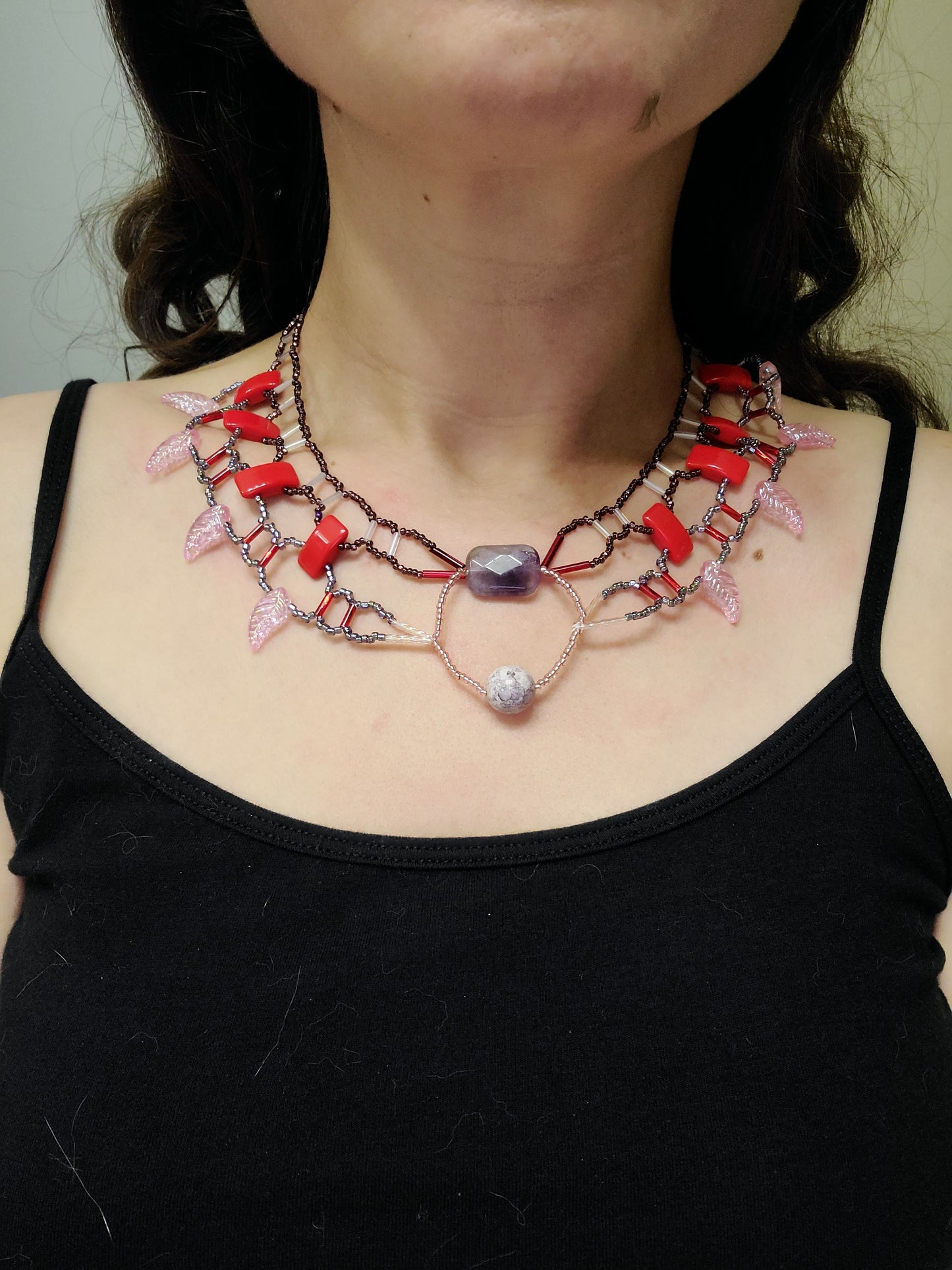 Valentine Fairy Burnished Collar Necklace