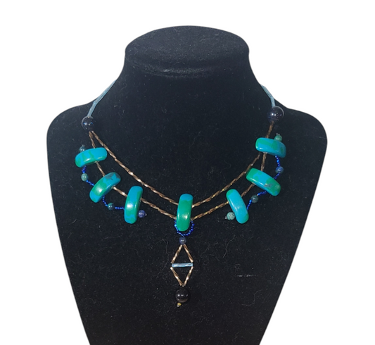 Azurite Phoenix Necklace